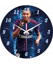 zegar_ścienny_dla_dzieci_plexido_mbappe_PSG