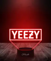 Lampka LED 3D Plexido Napis Yeezy - 2