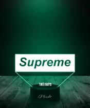 Lampka LED 3D Plexido Napis Supreme - 2