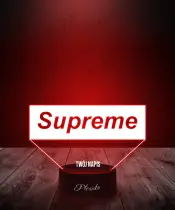 Lampka LED 3D Plexido Napis Supreme