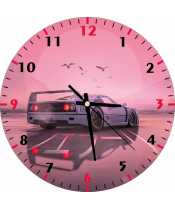 zegar_ścienny_dla_dzieci_plexido_samochód_ferrari