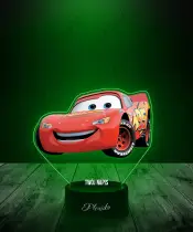 Lampka LED 3D Plexido z Nadrukiem Bajka Auta Zygzak McQueen - 2