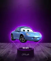 Lampka LED 3D Plexido z Nadrukiem Bajka Auta Sally Carrera