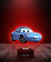 Lampka LED 3D Plexido z Nadrukiem Bajka Auta Sally Carrera - 2