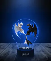 Lampka LED 3D Plexido z Nadrukiem Jak Wytresować Smoka Szczerbatek i Furia - 2