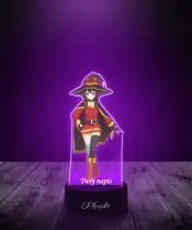 LED 3D Plexido z Nadrukiem UV Anime Konosuba Megumin - 2