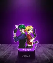 Lampka LED 3D Plexido z Nadrukiem UV Suicide Squad Isekai Joker i Harley - 2