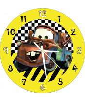 zegar_ścienny_dla_dzieci_plexido_auta_złomek