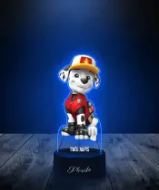 Lampka LED 3D Plexido z Nadrukiem Psi Patrol Marshal - 2