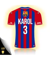 Personalizowana Lampka Nocna Led Piłka Nożna Klub FC Barcelona Plexido