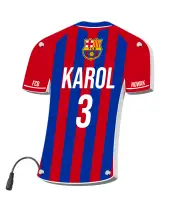 Personalizowana Lampka Nocna Led Piłka Nożna Klub FC Barcelona Plexido