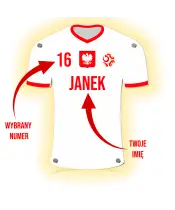 Personalizowana Lampka Nocna Led Piłka Nożna Reprezentacja Polski Plexido