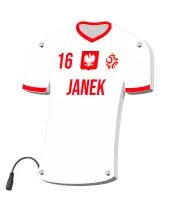 Personalizowana Lampka Nocna Led Piłka Nożna Reprezentacja Polski Plexido