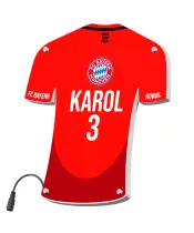 Personalizowana Lampka Nocna Led Piłka Nożna Klub FC Bayern Plexido