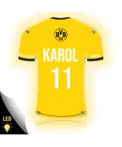 Personalizowana Lampka Nocna Led Piłka Nożna Klub Borussia Dortmund Plexido - 5