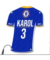 Personalizowana Lampka Nocna Led Piłka Nożna Klub Chelsea Plexido