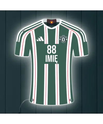 Personalizowana Lampka Nocna Led Klub Manchester United Piłka Nożna Plexido