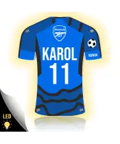 Personalizowana Lampka Nocna Led Piłka Nożna Klub Arsenal Plexido