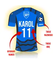 Personalizowana Lampka Nocna Led Piłka Nożna Klub Arsenal Plexido