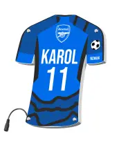 Personalizowana Lampka Nocna Led Piłka Nożna Klub Arsenal Plexido - 6