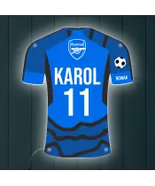 Personalizowana Lampka Nocna Led Piłka Nożna Klub Arsenal Plexido