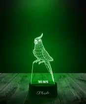 Lampka LED 3D Plexido Papuga Ptak Nimfa - 2