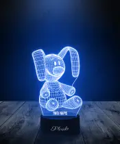 copy of Lampka LED 3D Plexido Królik Kwiatek - 3