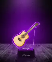 Lampka LED 3D Plexido z Nadrukiem Gitara Akustyczna - 2