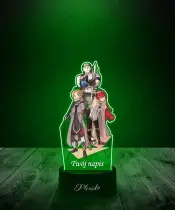 Lampka LED 3D Plexido z Nadrukiem UV Moshoku Tensei - 1