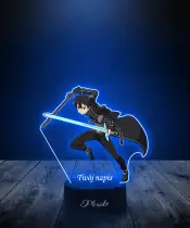 Lampka LED 3D Plexido z Nadrukiem UV  Sao Kirito Miecze - 1