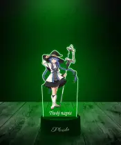 Lampka LED 3D Plexido z Nadrukiem UV Mushoku Tensei Migurdia Roxy - 3