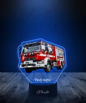 Lampka LED 3D Plexido Strażacki Wóz - 2