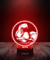 Lampka LED 3D Plexido Siłownia Siłacz Biceps - 2