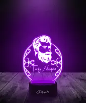 Lampka LED 3D Plexido Fryzjer Barber - 3