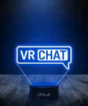 Lampka LED 3D Plexido VRChat Logo - 3