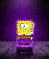 Lampka LED 3D Plexido z Nadrukiem Spongebob - 1