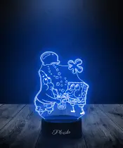Lampka LED 3D Plexido Spongebob i Patryk Bajka - 1