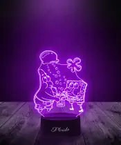 Lampka LED 3D Plexido Spongebob i Patryk Bajka - 2