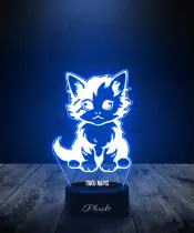 Lampka LED 3D Plexido Mały Kociak Kot - 3