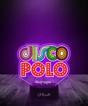 Lampka LED 3D Plexido z Nadrukiem Discopolo - 2