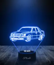 Lampka LED 3D Plexido Samochód Mercedes W124 - 1