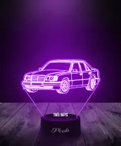 Lampka LED 3D Plexido Samochód Mercedes W124 - 2