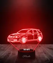 Lampka LED 3D Plexido Samochód Subaru Impreza - 3