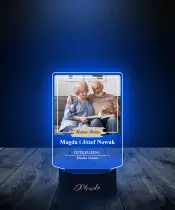 Lampka LED 3D Plexido z Nadrukiem Dla Rodziców Podziękowanie - 1