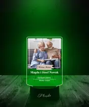 Lampka LED 3D Plexido z Nadrukiem Dla Rodziców Podziękowanie - 2