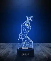 Lampka LED 3D Plexido Bajka Kraina Lodu Olaf - 3