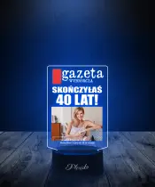 Lampka LED 3D Plexido z Nadrukiem 40 Urodziny dla Kobiety - 1