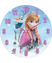 zegar_ścienny_dla_dzieci_plexido_kraina_lodu_olaf_i_anna