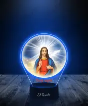 Lampka LED 3D Plexido z Nadrukiem Jezus Religijna - 3