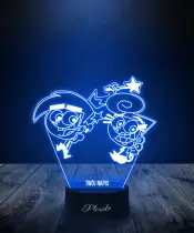 Lampka LED 3D Plexido Wróżkowie Chrzestni Cosmo i Wanda - 2